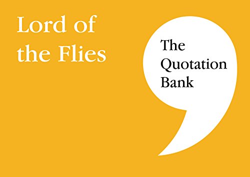 Orange cover with speech bubble containing “The Quotation Bank” and “Lord of the Flies”.