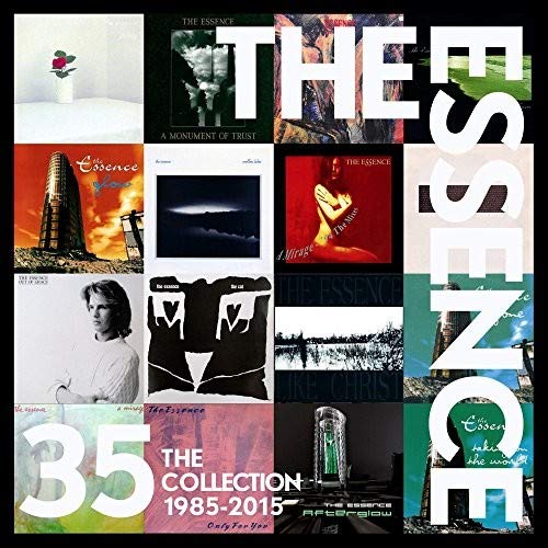 Collage of album covers with "THE ESSENCE" and "35 THE COLLECTION 1985-2015" text overlay.