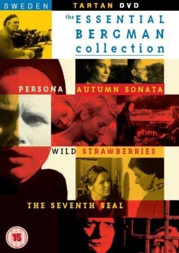 DVD cover for "The Essential Bergman Collection" with film stills.