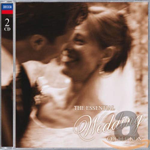Sepia-toned CD cover featuring a bride and groom with the title Essential Wedding Collection.
