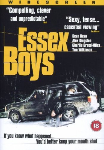 DVD cover for Essex Boys featuring a black car in snow and cast names.
