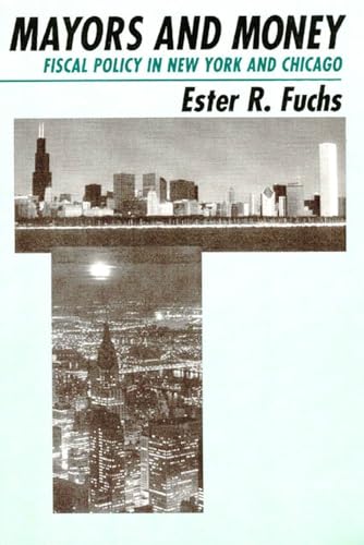Book cover: “Mayors and Money” with skylines of New York and Chicago.