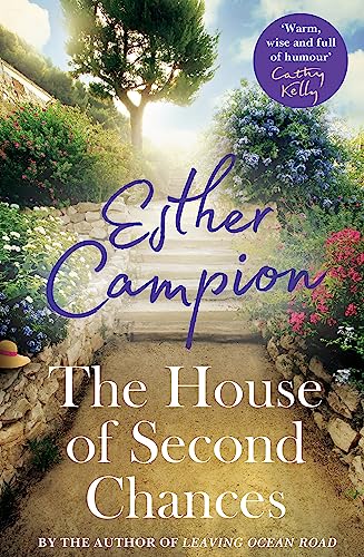 Book cover: stone steps leading to a house surrounded by lush gardens.