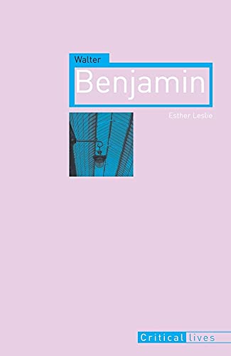 Book cover for “Walter Benjamin” by Esther Leslie, with abstract blue design.