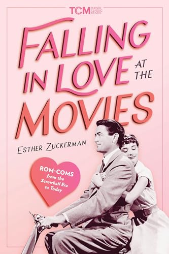 Book cover: "Falling in Love at the Movies" with a vintage film couple.