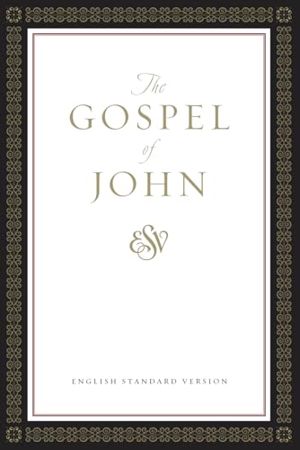 Black book cover with gold text: "The Gospel of John," English Standard Version.
