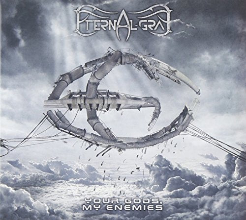 AlbumSCL album cover featuring a metallic mechanical structure floating above dark clouds.