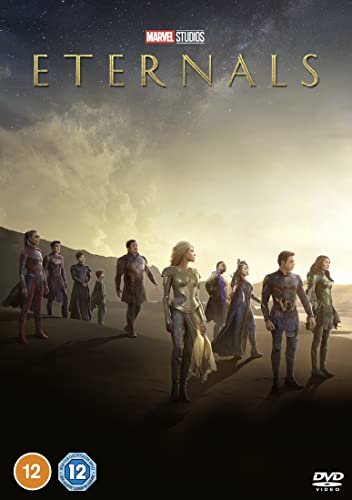 “Eternals” DVD cover featuring ten figures walking toward the viewer.