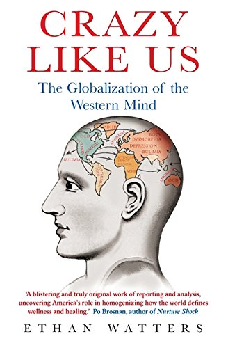 Book cover: profile of a man with a world map overlaid on his brain.
