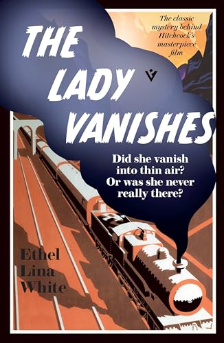 Book cover for "The Lady Vanishes" featuring a train and dark smoke.