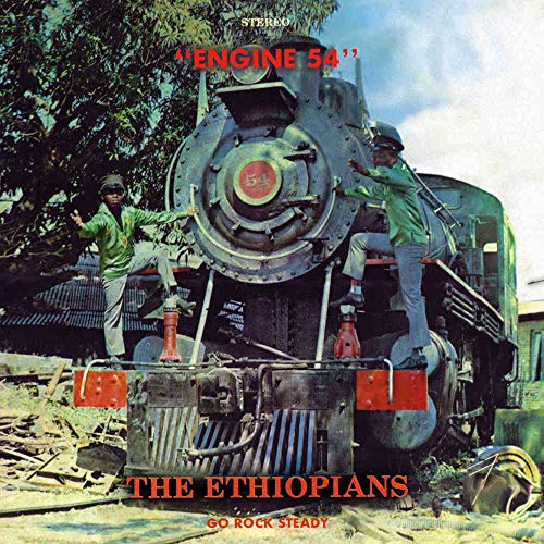 Album cover featuring two men on a train engine with text "The Ethiopians" and "Engine 54".