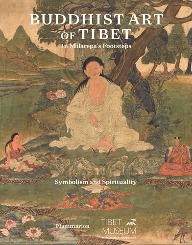 Book cover: “Buddhist Art of Tibet” featuring a painted figure and landscape.