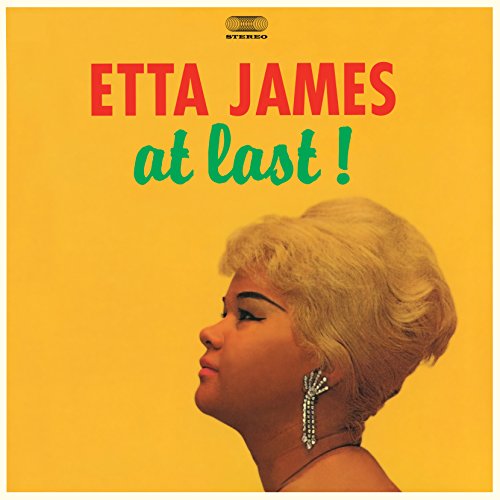 Etta James album cover: yellow background, portrait of a woman in profile.