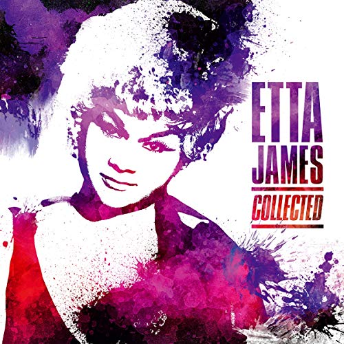 Etta James album cover with a painted portrait and bold text.