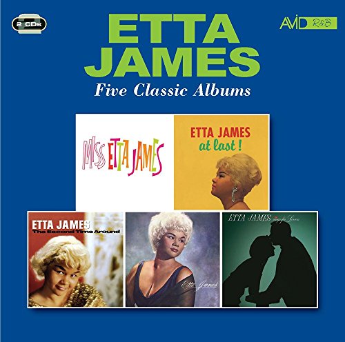 CD cover for Etta James Five Classic Albums featuring five vintage album art thumbnails.