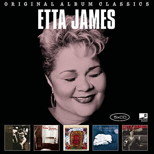 Etta James "Original Album Classics" 5xCD, featuring a portrait of the artist.