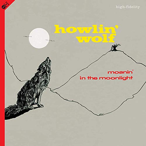 Howlin' Wolf album cover: a howling wolf under a full moon.
