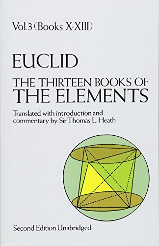 Book cover: "Euclid, The Thirteen Books of The Elements, Volume 3.