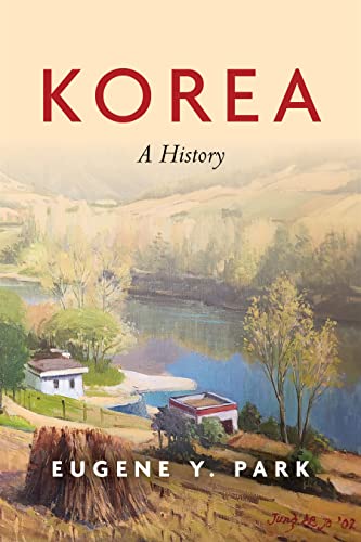 Book cover: “Korea: A History” with a landscape painting.