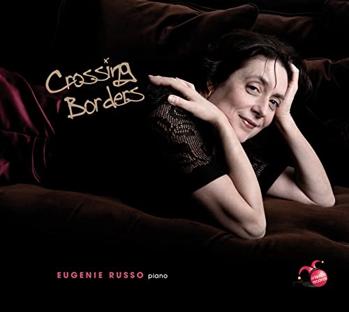 Eugenie Russo album cover: portrait of a woman reclining on a couch.