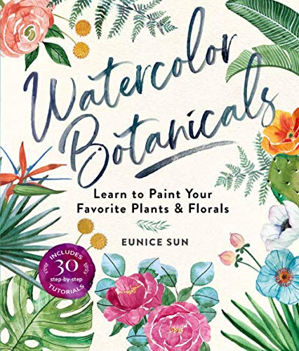 Book cover with watercolor paintings of flowers and foliage.