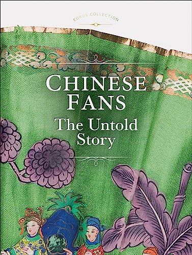 Book cover with green silk, floral designs, and title “Chinese Fans.”