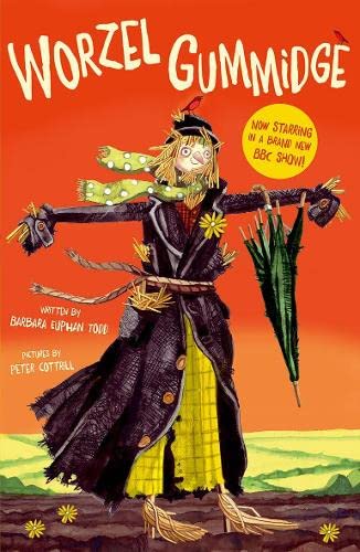 Illustration of Worzel Gummidge, a scarecrow character with foliage details.