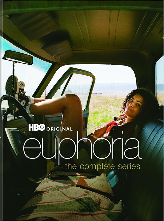 “Euphoria” DVD cover: woman resting in a car, looking at the viewer.