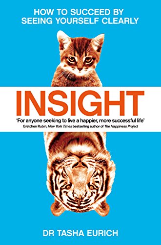 Book cover: "Insight" with a kitten balanced on a tiger, blue background.