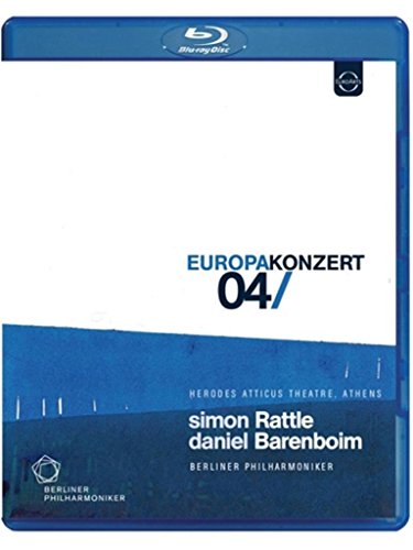 Blu-ray case for Europakonzert 2004 Athens, featuring text and logos.