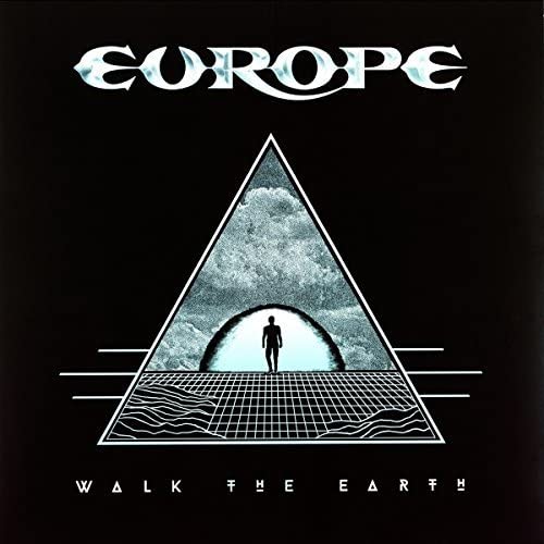 Europe’s “Walk The Earth” vinyl album cover with a silhouetted figure.