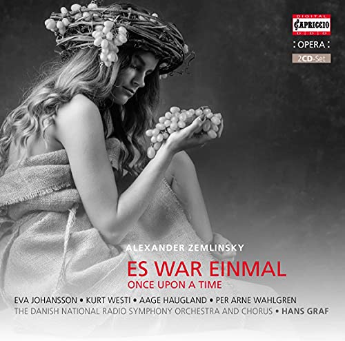 CD cover: woman with grapes, text “Es War Einmal” and composer Zemlinsky.