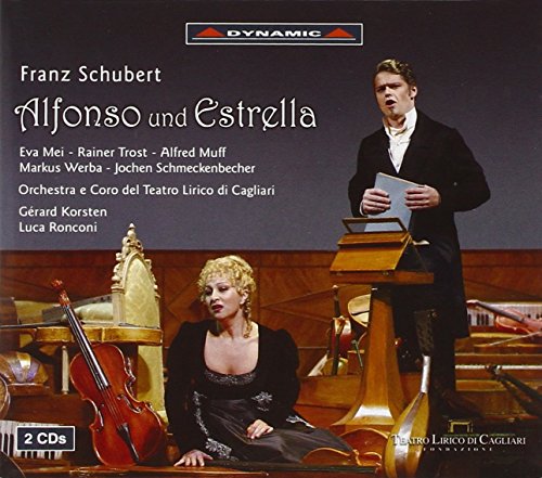 CD cover for Schubert’s “Alfonso und Estrella” opera, featuring singers.