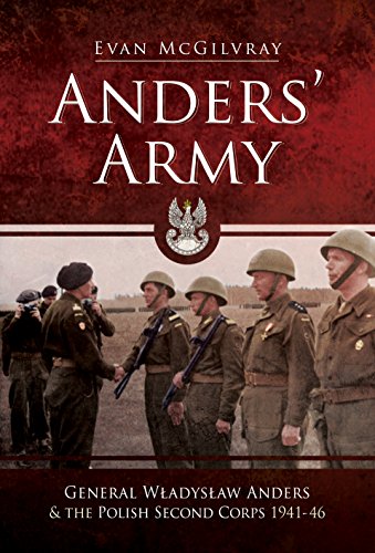 Book cover: "Anders' Army" featuring Polish soldiers in uniform, 1941-46.
