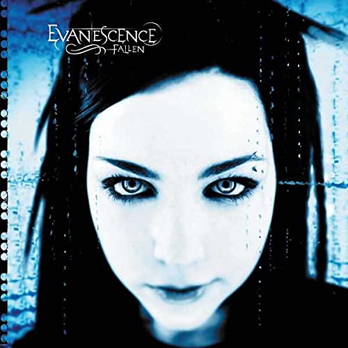 Evanescence “Fallen” vinyl album cover featuring a pale-faced woman’s eyes.
