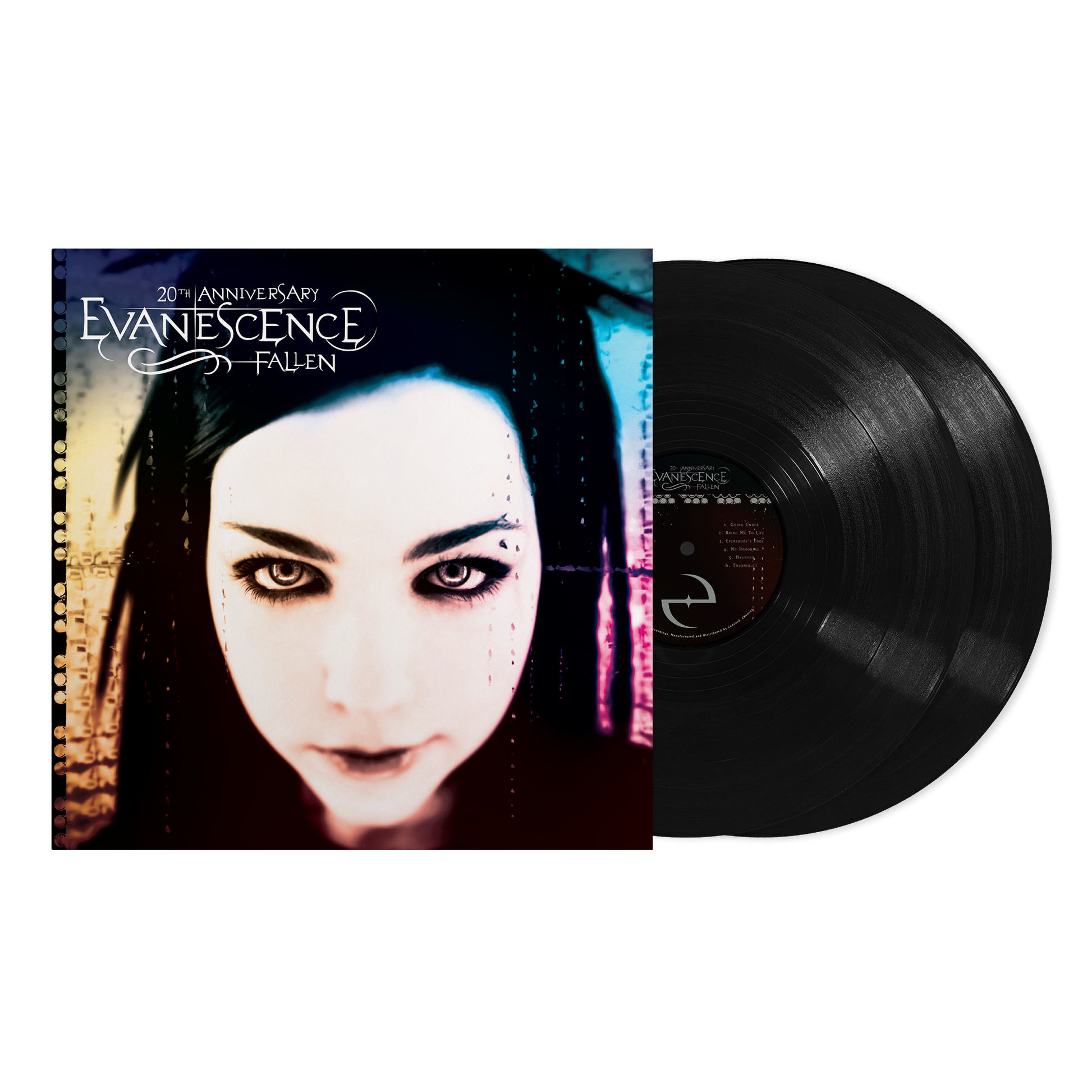 Evanescence “Fallen” 20th anniversary vinyl record with portrait cover.