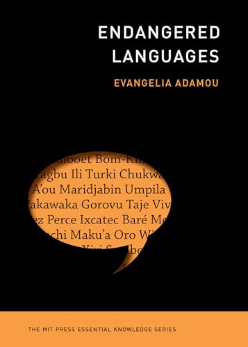 Book cover: "Endangered Languages" with text-filled speech bubble.