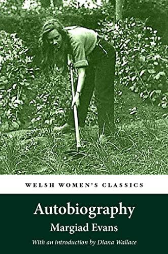 Book cover: "Autobiography" by Margiad Evans, woman gardening.