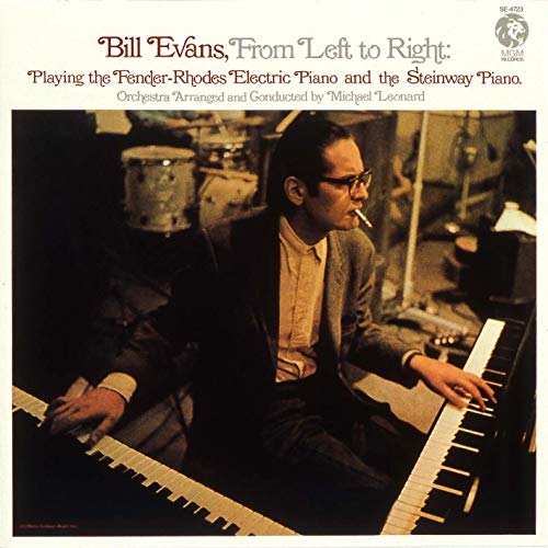 Bill Evans album cover: pianist at a Fender-Rhodes piano, smoking.