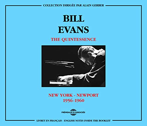 CD cover for Bill Evans’ “The Quintessence” featuring a pianist.