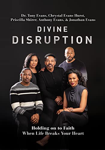 Book cover featuring a family portrait and the title "Divine Disruption.