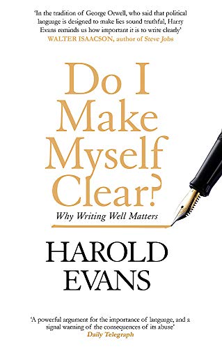 Book cover: "Do I Make Myself Clear?" with a fountain pen.