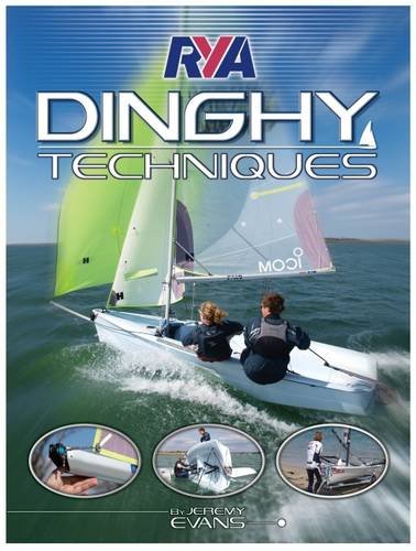 Book cover: “RYA Dinghy Techniques” showing a sailboat and sailors.