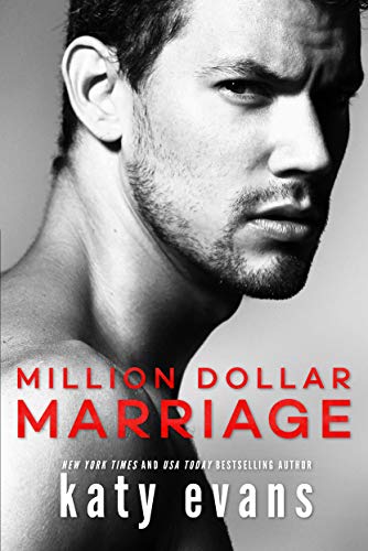 Book cover: close-up of a man’s face with red title “Million Dollar Marriage.”