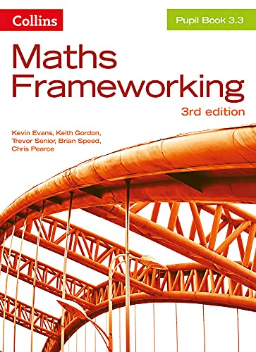 Collins KS3 Maths Frameworking Pupil Book 3.3, 3rd edition cover.
