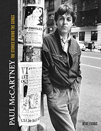 Black and white book cover featuring Paul McCartney leaning against a pole.