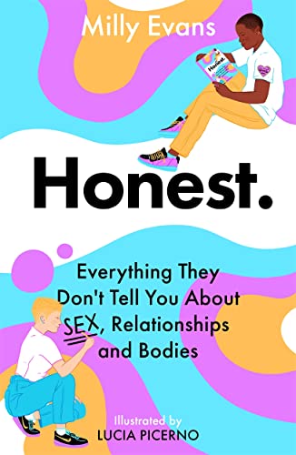 Book cover with illustrated people and bold text: "Honest.
