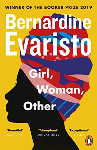 Book cover: silhouette of a woman with a colorful headwrap.