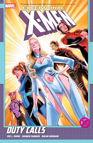 Comic book cover featuring four diverse X-Men characters in heroic poses.