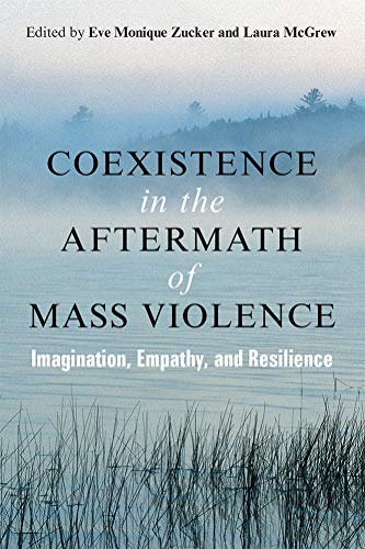 Book cover with blue-toned landscape and title: "Coexistence in the Aftermath…